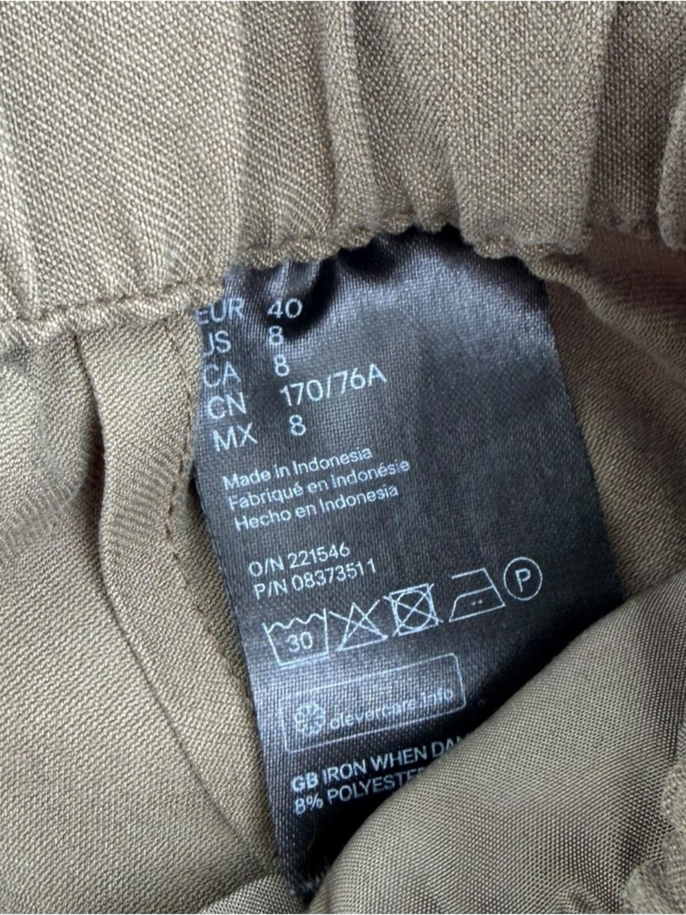 Paper bag Waist Utility Pants Olive Green - Picture 4 of 9